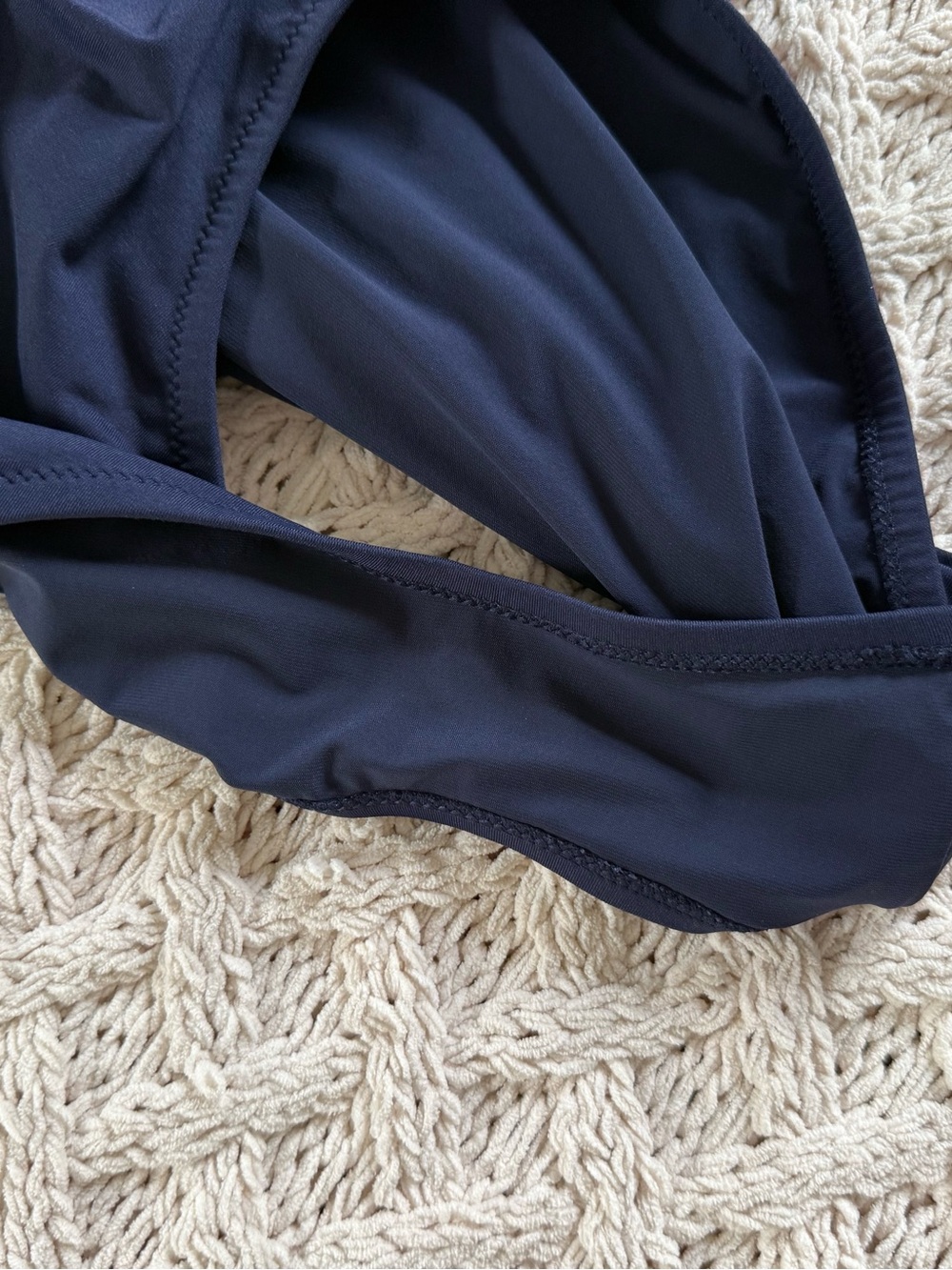 Athleta Navy Square Neck One-Piece Swimsuit with Adjustable Straps - Picture 5 of 10